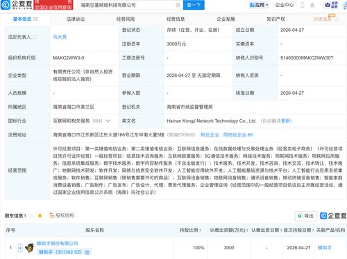 蜂助手成立空基网络科技公司，加码AI业务推动智能化布局